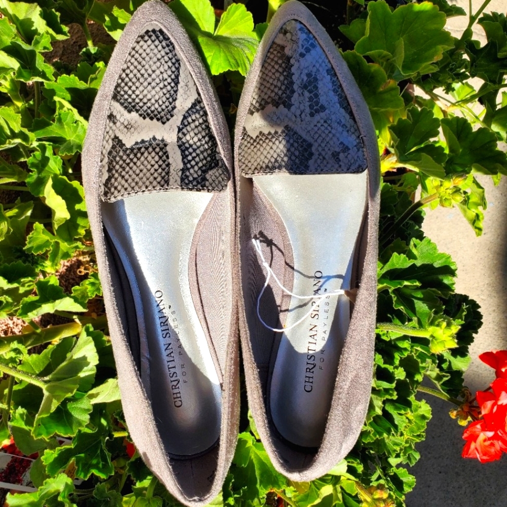 Christian Siriano Sway Snake Print Slippers